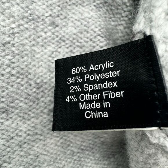 LANE BRYANT | Women's 18 20 gray knit sweater tortoise Shell Buttons on Sleeves - Picture 5 of 10